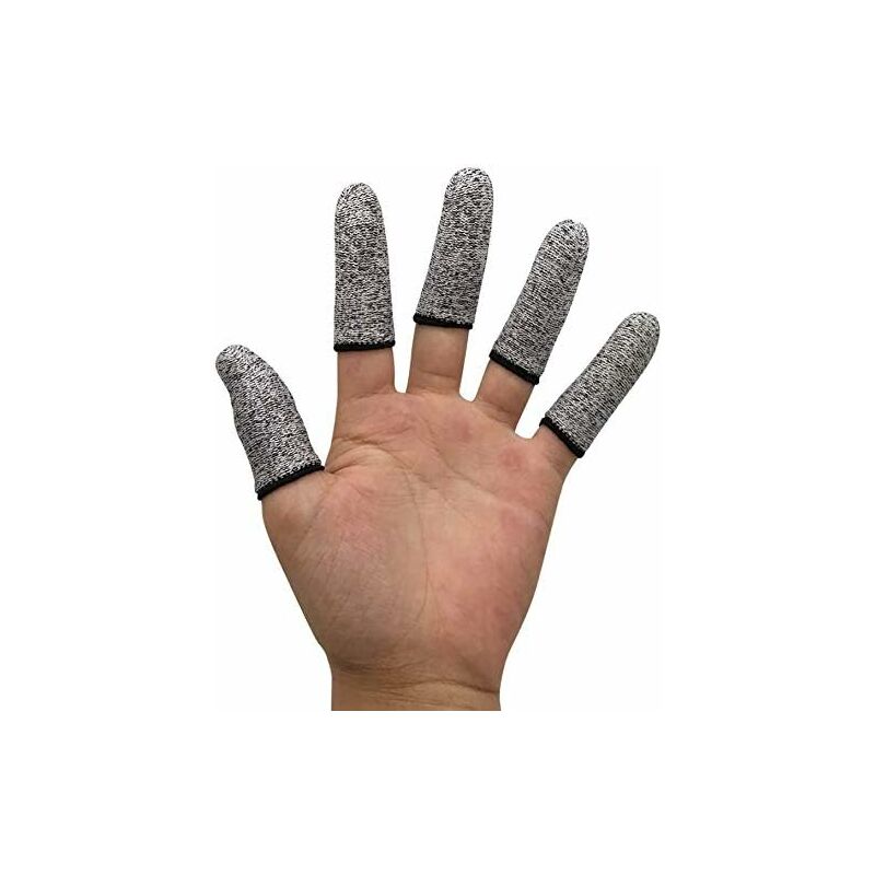 foto del prodotto 12 protezioni per dita resistenti al taglio per cucina, lavoro, intaglio, antiscivolo, riutilizzabili