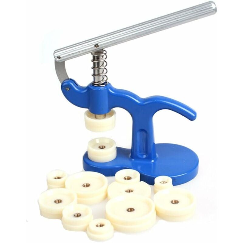 foto del prodotto 12 utensili per pressatura cassa orologio in nylon pressa per chiudere il fondello dell orologio