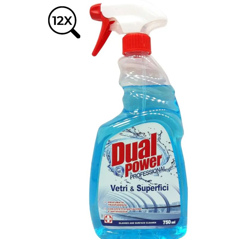 foto del prodotto 12 x dual power vetri superfici trigger 750ml pulizia efficace e semplice