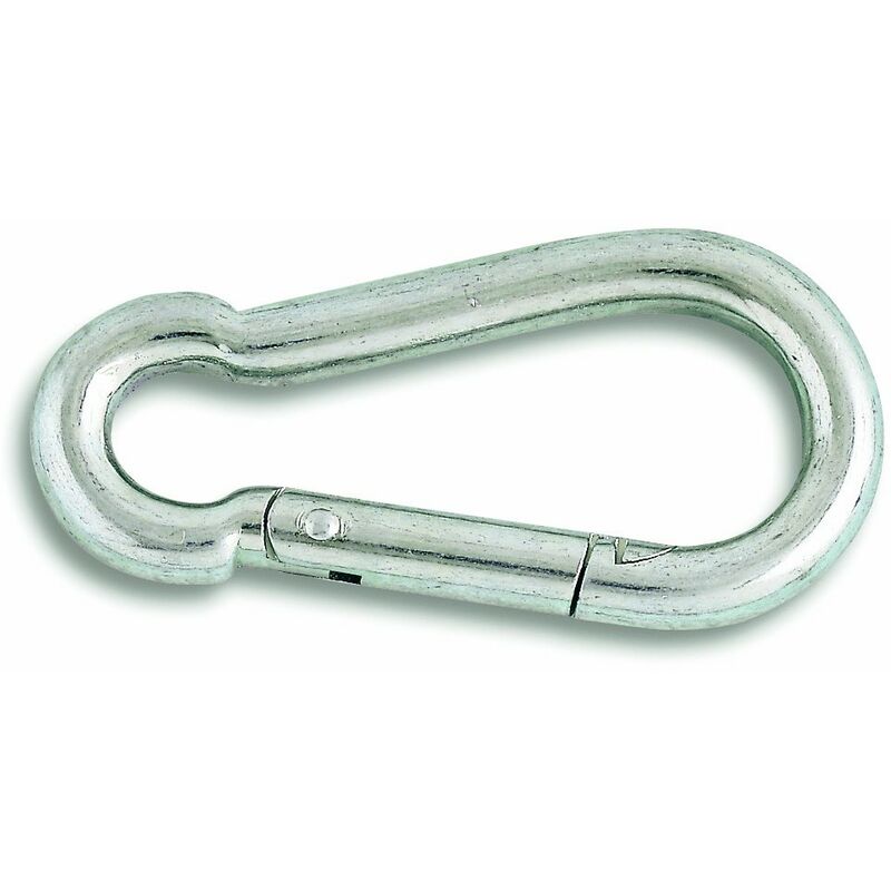 foto del prodotto 120 100z confezione di 5 moschettoni pompiere acciaio zincato diametro 10 mm lunghezza 100 mm chapuis