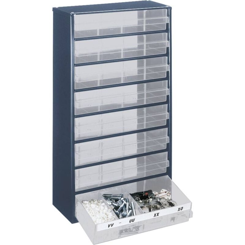 foto del prodotto 1208 03 cassettiera l x l x a 306 x 150 x 552 mm scomparti 8 contenuto 1 pz. raaco