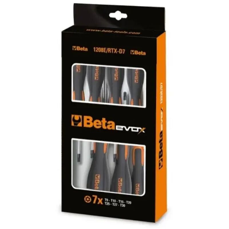 foto del prodotto 1208e rtx d7 serie cacciavite evox per viti tamper resistant torx 7 pz. beta