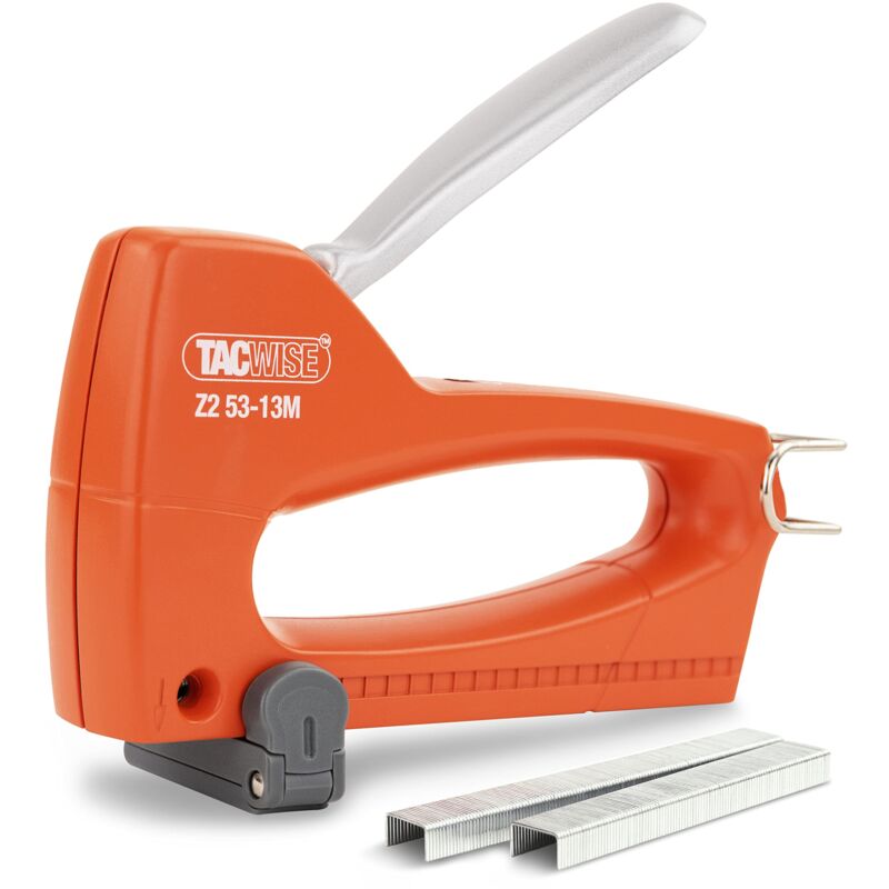 foto del prodotto 1218 z2 53-13m graffatrice in metallo con 300 punti, utilizza punti tipo 13 e 53 da 4-8 mm - tacwise