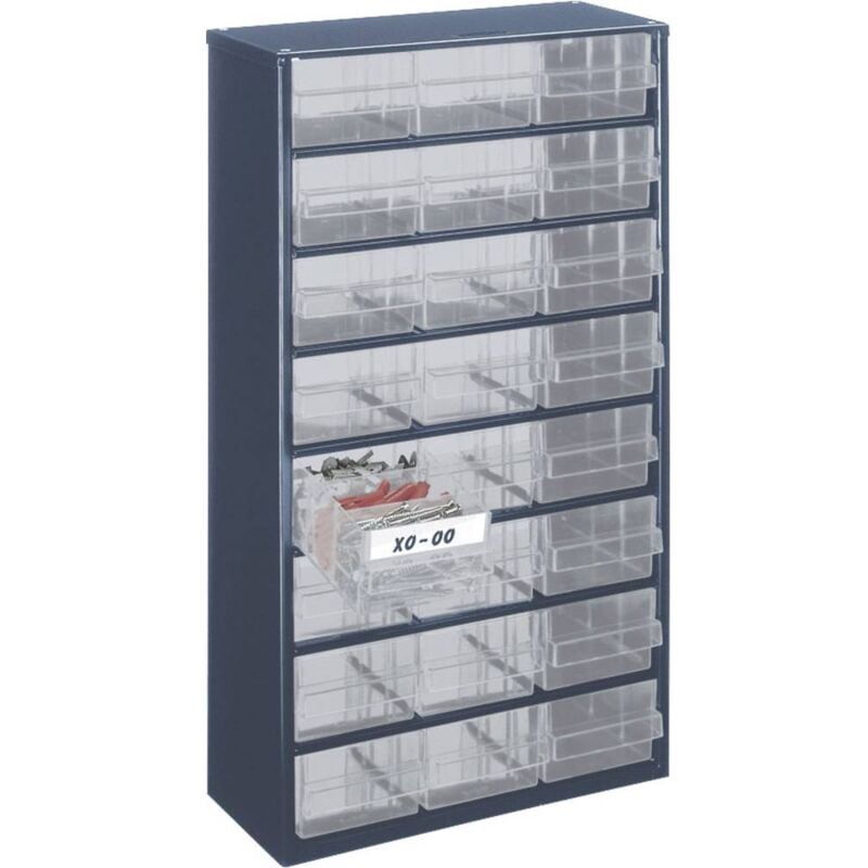 foto del prodotto 1224 02 cassettiera l x l x a 306 x 150 x 552 mm scomparti 24 contenuto 1 pz. raaco