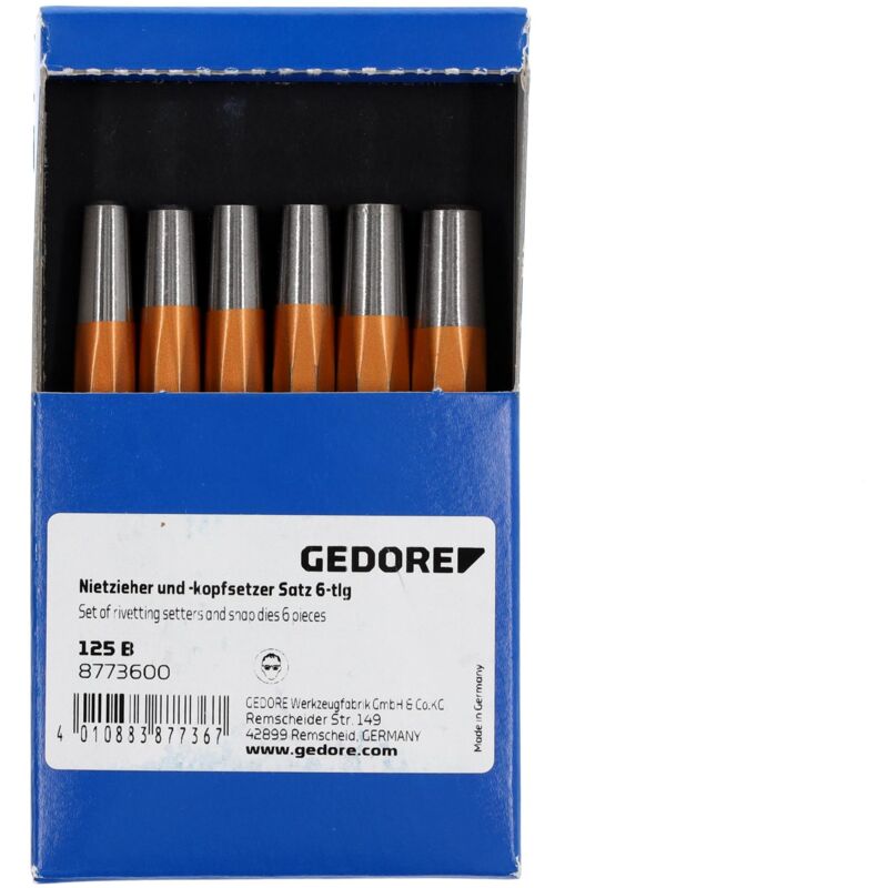 foto del prodotto 125 b set per estrazione e inserimento di rivetti 6 pezzi