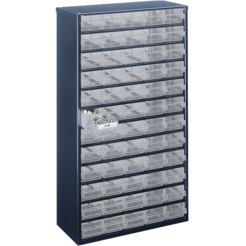 foto del prodotto 1260 00 cassettiera l x l x a 306 x 150 x 552 mm scomparti 60 contenuto 1 pz. raaco