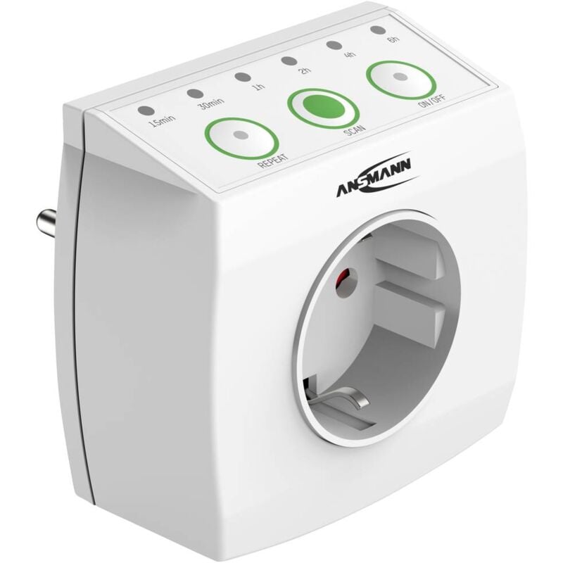 foto del prodotto 1260 0010 timer countdown digitale 3680 w ip20 funzione di conto alla rovescia ansmann