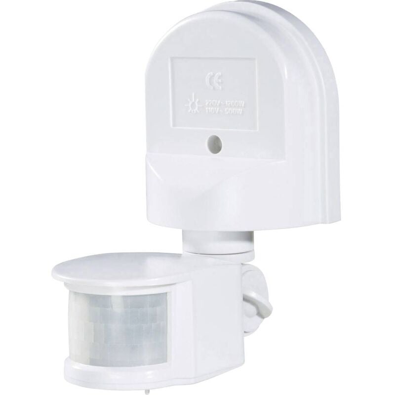 foto del prodotto 1296294 parete rilevatore di movimento ad infrarossi passivo pir 180 relè bianco ip44 - renkforce