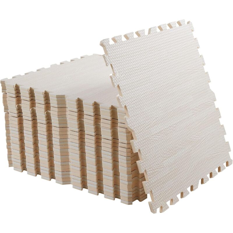 foto del prodotto 12pz tappeto per palestra pavimento puzzle incastro tappetino ginnastica fitness bambini gioco 60x60cm, beige