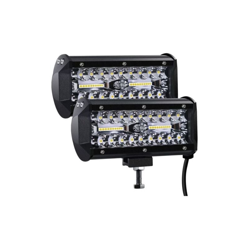 foto del prodotto 12v 300w 7 led luce di lavoro 12v faretto led per auto ip67 impermeabile faretto flood led fendinebbia 27.000lm luci di lavoro per auto camion
