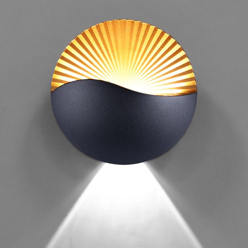 foto del prodotto 12w creativo moderno applique da parete a led applique up down illuminazione da parete a led in alluminio impermeabile ip65 interno esterno per