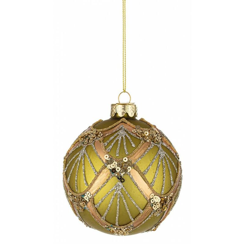 foto del prodotto 12x sfera vt lux verde champagne d80