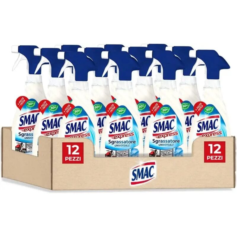 foto del prodotto 12x smac express sgrassatore universale detergente spray multisuperficie 12x650m