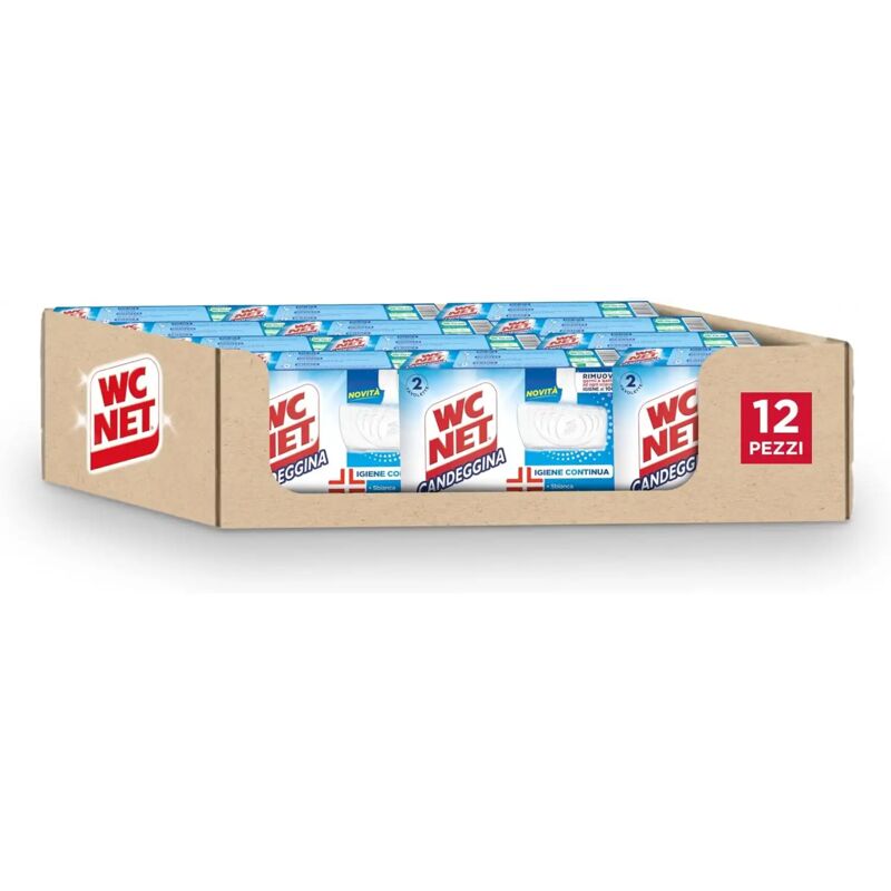 foto del prodotto 12x wc net tavoletta candeggina no profumo igiene continua 2pz x 12 confezioni
