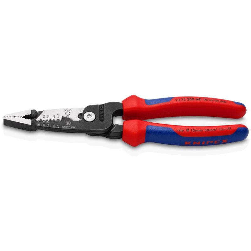 foto del prodotto 13 72 200 me pinza multifunzione per elettricisti pinze multifunzione per elettricisti modello metrico rivestiti in materiale bicomponente