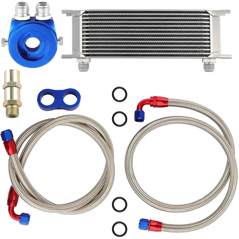 foto del prodotto 13 row kit radiatore olio universale an 10 an10 oil cooler installation kit