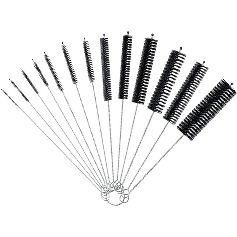 foto del prodotto 13 spazzole per pulizia tubi, spazzole per cannucce, spazzole piccole per pulizia cannucce, spazzole per pulizia bottiglie, spazzole per bottiglie,