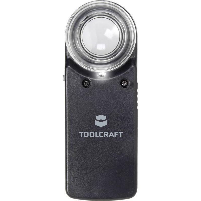 foto del prodotto 1303080 lente d ingrandimento portatile con illuminazione led ingrandimenti 15 x lente 20 mm toolcraft