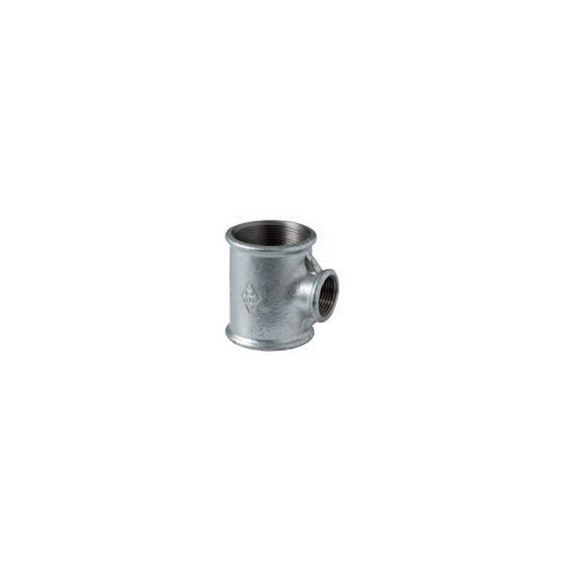 foto del prodotto 130r - tee riduzione 1""1/2 x 1""1/4 x 1"" in ghisa zincata 13005765