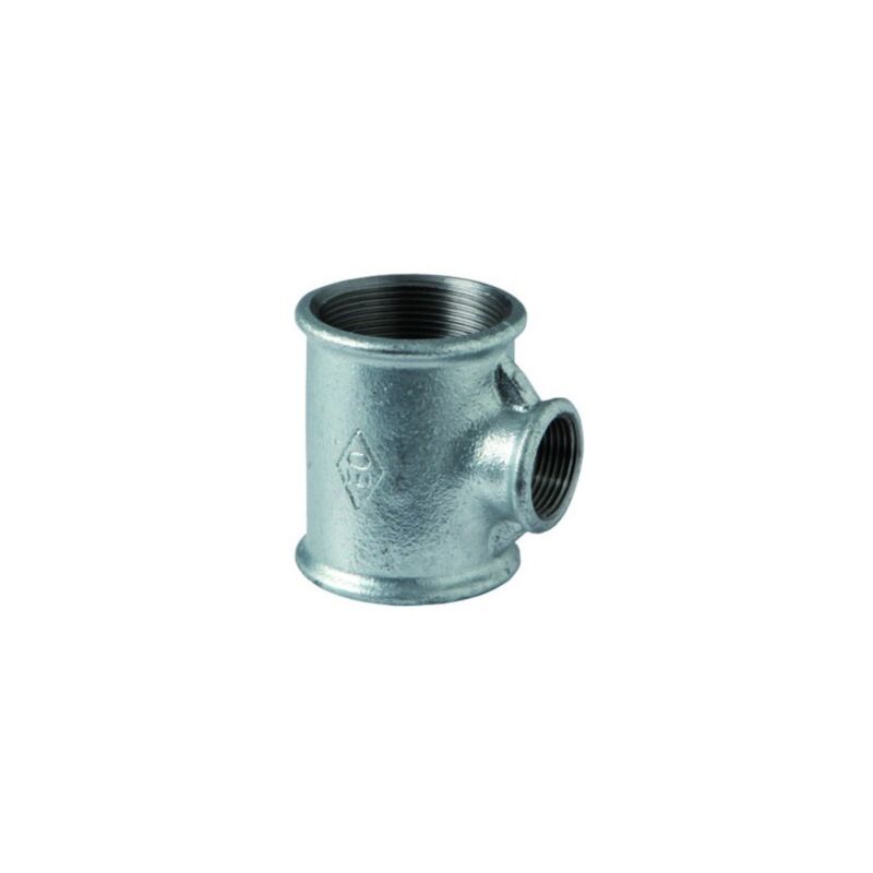 foto del prodotto 130r tee riduzione 1 1 2 x 3 4 x 1 1 2 in ghisa zincata 13025747