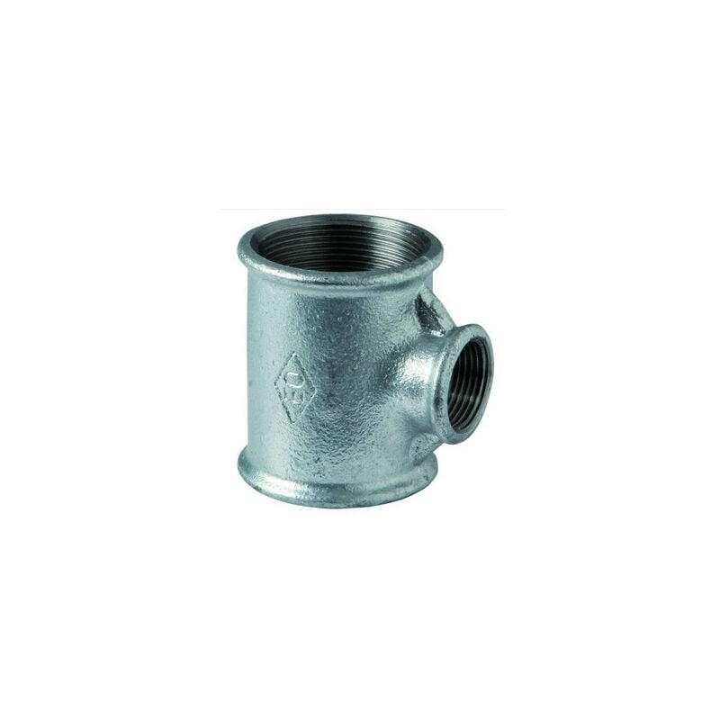 foto del prodotto 130r tee riduzione 2 x 2 x 1 in ghisa zincata 13005885