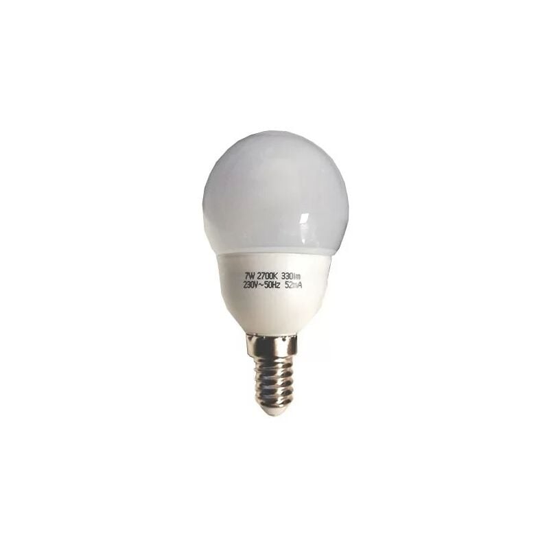 foto del prodotto 131847 lampadina e14 sph 230v 7w 2700k 50x94mm bianco caldo 330lm orbitec