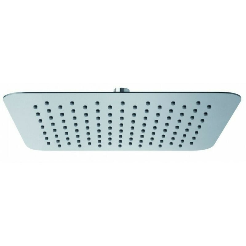 foto del prodotto 134700 soffione doccia quadro 20x20 cm a pioggia, anticalcare ad alta pressione ultra sottile in acciaio inox, soffione per cabina doccia, snodo