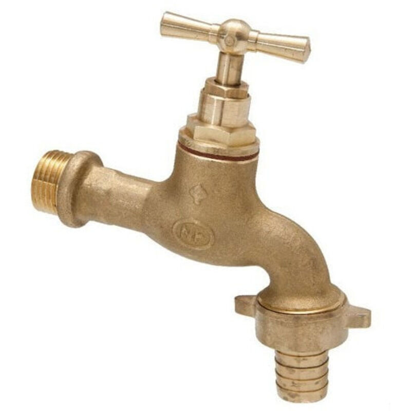 foto del prodotto 136903 watts robinet d arrosage watts 1 2 nf avec nez 3 4 en laiton brut