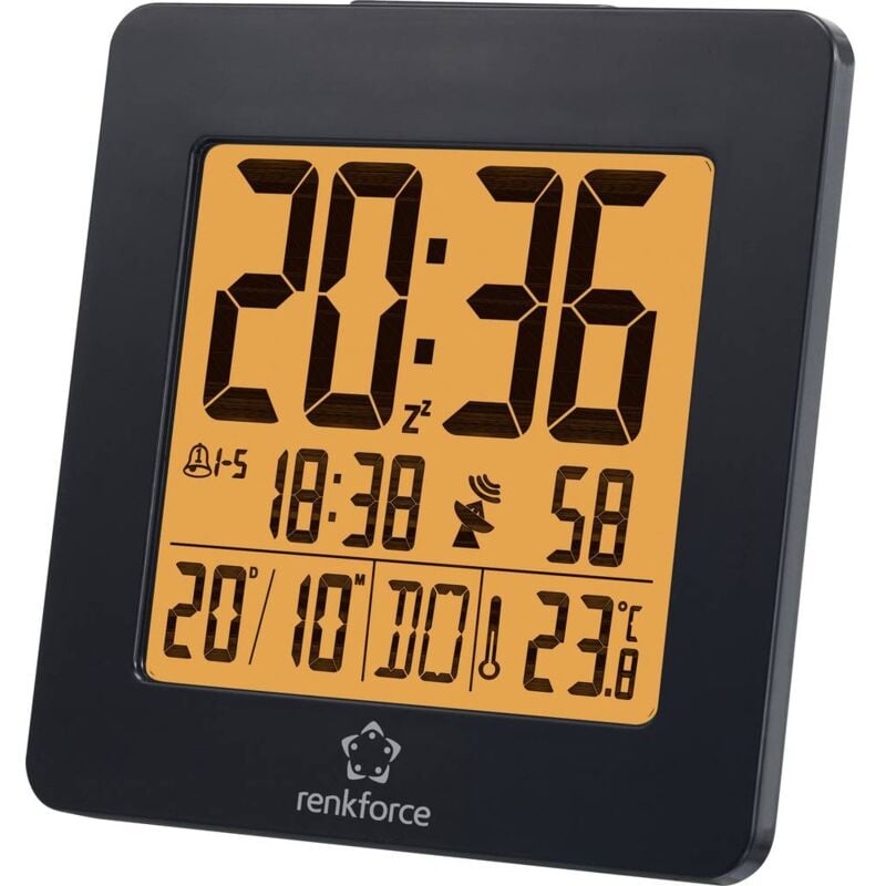 foto del prodotto 1383425 radiocontrollato sveglia nero tempi di allarme 2 renkforce