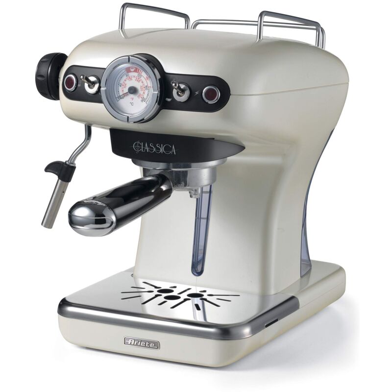 foto del prodotto 1389 classica macchina per caff espresso polvere 1 2 tazze, filtro cialda, maxi cappuccino, 15 bar, 900 ml, 850 w, 1 cups, plastica acciaio