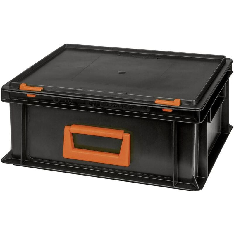 foto del prodotto 139214110188 scatola in plastica magnus pc 14 l x a x p 400 x 183 x 300 mm nero, arancione 1 pz. alutec