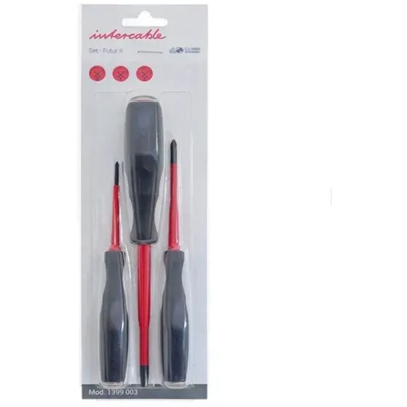 foto del prodotto 1399003 set tre giraviti a croce ph futur ii blisterato intercable