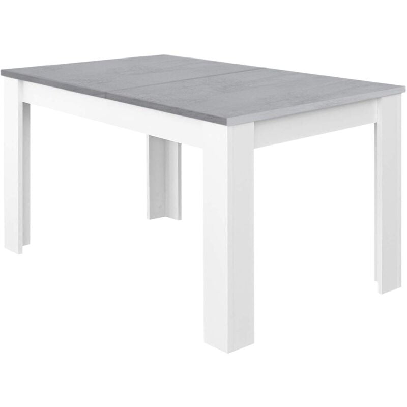 foto del prodotto 13casa granada b10 tavolo allungabile, melamina, bianco grigio, 140 x 90 x 78