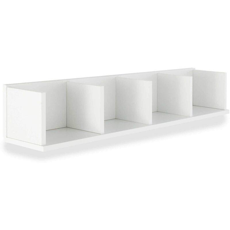 foto del prodotto 13casa hand a3 mensola. dim 92x17x16,5 h cm. col bianco. mat truciolare., legno