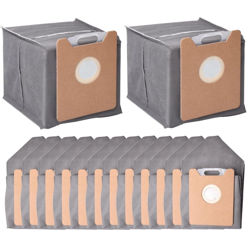 foto del prodotto 14 sacchetti di ricambio applicabili per eufy automated air station g35 , g40 , g40 hybrid , kit sacchetto per aspirapolvere robot eufy, sacchetti di