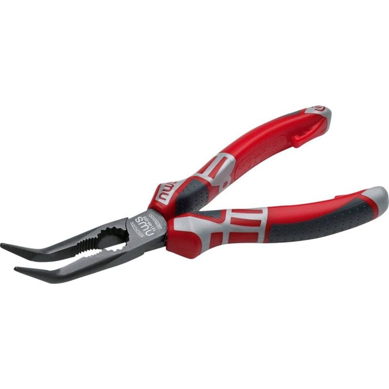 foto del prodotto 141 69 205 officina e meccanica pinza con becchi mezzotondi angolati 45 acciaio per utensili 205 mm nws