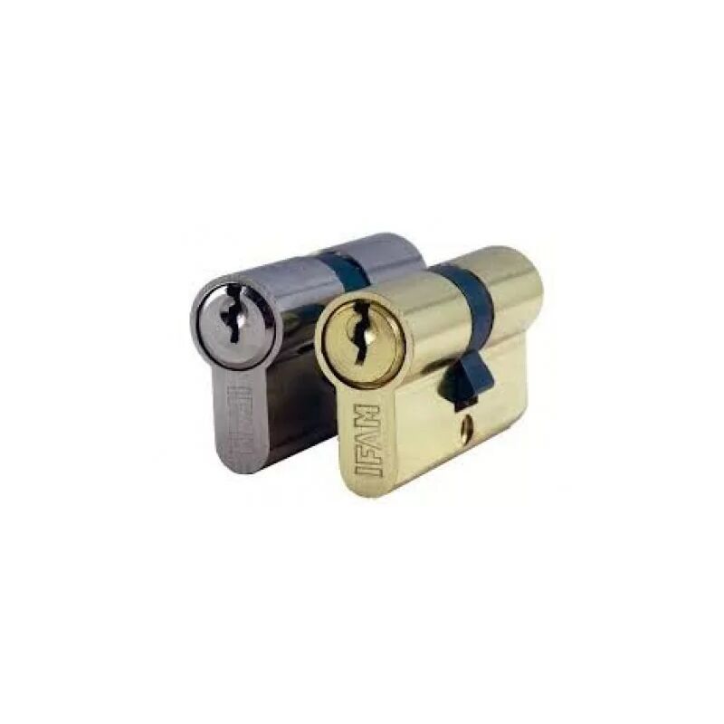 foto del prodotto 14400 cilindro europeo nichelato variato serie c 30 30 3 chiavi viti 5x40 5x60 ifam