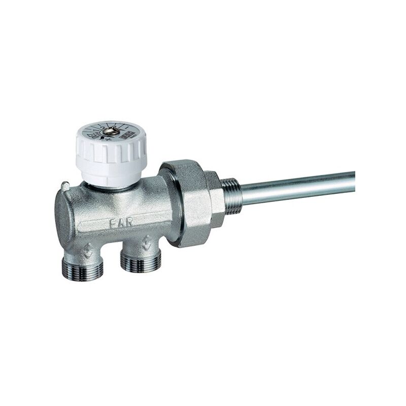 foto del prodotto 1450 valvola monostile manuale per impianti monotubo misura 1 2 per rame con sonda 12 1450 1212