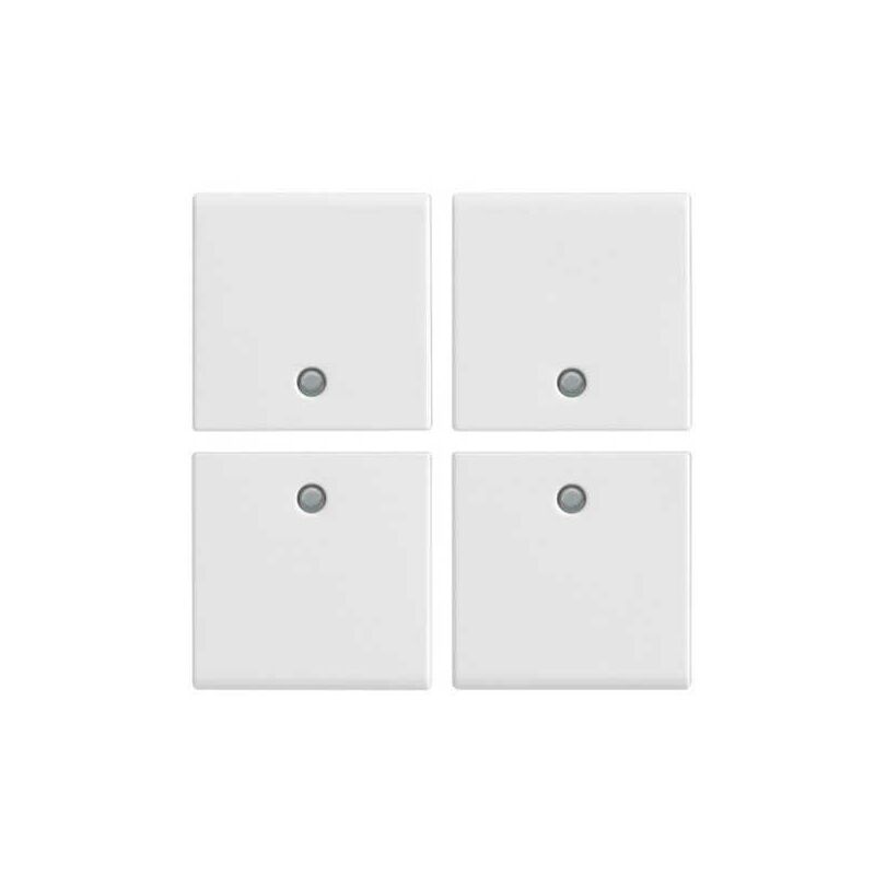 foto del prodotto 14841 quattro mezzi tasti 1m neutri bianco plana