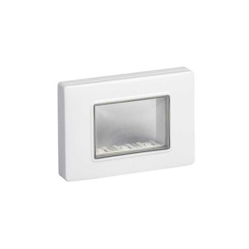 foto del prodotto 14943.01 calotta da parete ip55 a 3 moduli con viti bianco