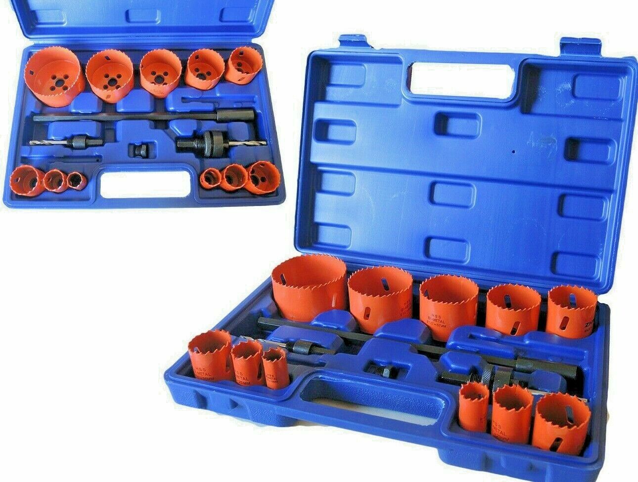 foto del prodotto 15 frese a tazza seghe bi metal fresa da trapano per ferro legno alluminio 15pz