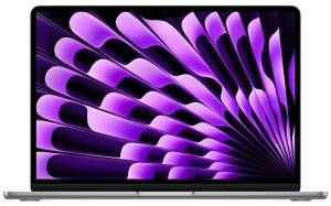 foto del prodotto 15 inch macbook air apple m3 chip with 8 core cpu and 10 core gpu 16gb 256gb ssd grigio siderale