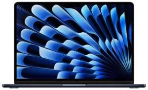 foto del prodotto 15 inch macbook air apple m3 chip with 8 core cpu and 10 core gpu 16gb 256gb ssd mezzanotte