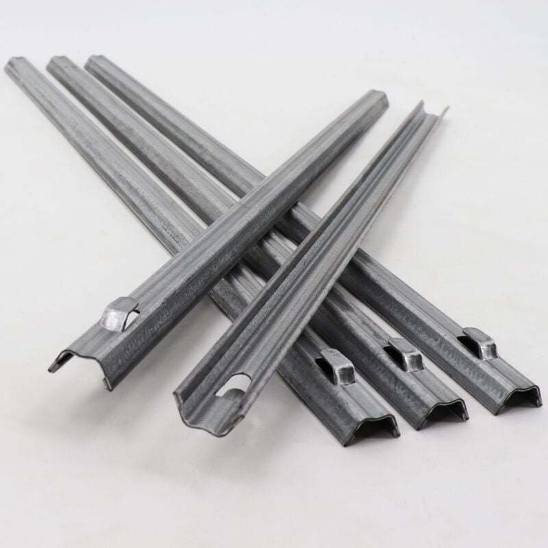 foto del prodotto 150 ancoraggi per recinzione con profilo a w, ancoraggi a terra per rete di protezione da animali selvatici, rete per zona boschiva, rete pastorale