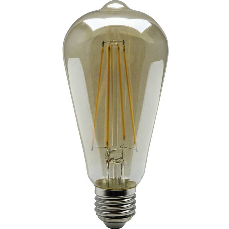 foto del prodotto 15002 led monocolore e27 forma cilindrica 4 w 35 w bianco caldo x l 64 mm x 144 mm non dimmerabile 1 heitronic