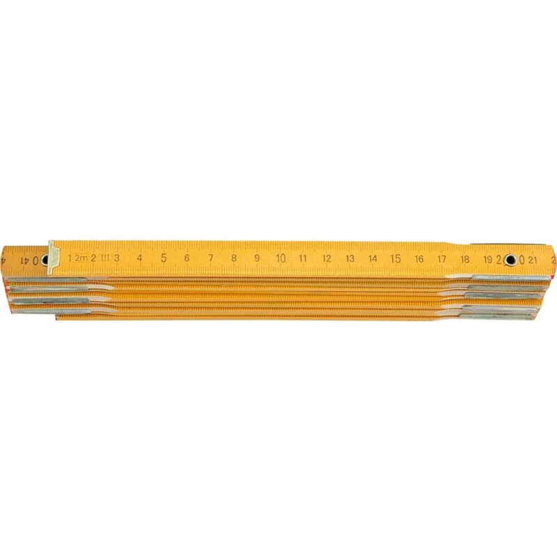foto del prodotto 15020 righello de legno pieghevole 2 m toya
