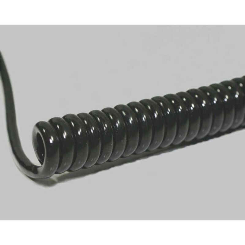 foto del prodotto 1506230 cavo a spirale li12y11y 400 mm 1600 mm 10 x 0.14 mm nero 1 pz. bkl electronic