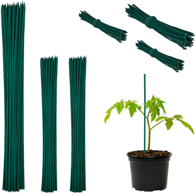 foto del prodotto 150x canne di bamb 30 cm, set da 150 bastoni 5 mm , paletto sostegno per piante rampicanti o decorazione, verdi