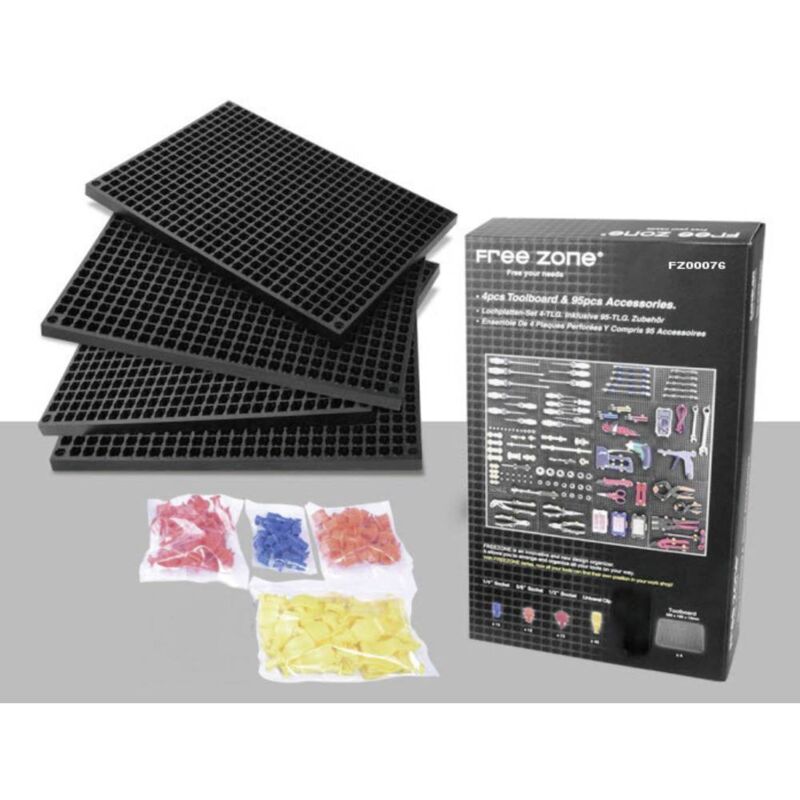 foto del prodotto 1553641 lochplattenwand set 68 pz. l x l x a 280 x 195 x 12 mm 1 pz.