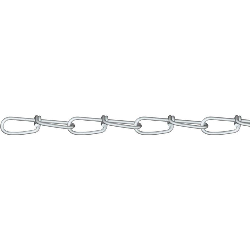 foto del prodotto 156154 catena a nodi argento acciaio galvanizzato zinco 30 m d rner helmer